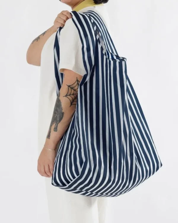 Big Baggu - Navy Stripe