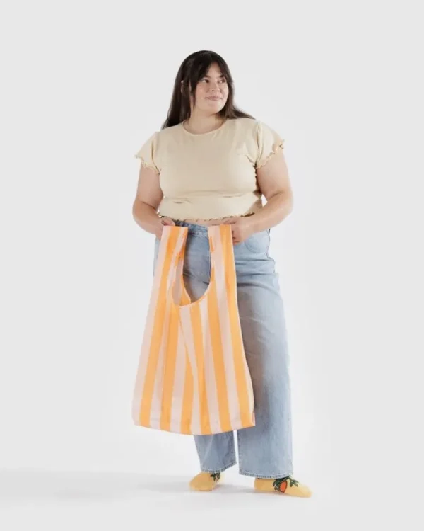 Big Baggu - Tangerine Wide Stripe