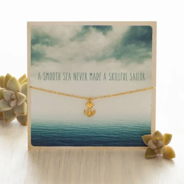 Carded Gift Necklace - Anchor