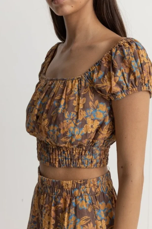 Oasis Floral Cap Sleeve Top