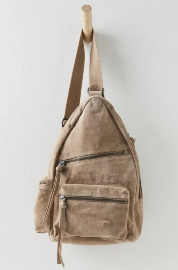 Oxford Suede Sling - Mushroom