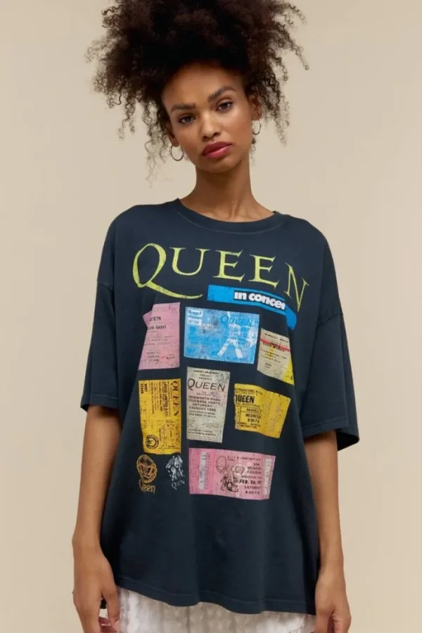 Queen Ticket Collage OS Tee