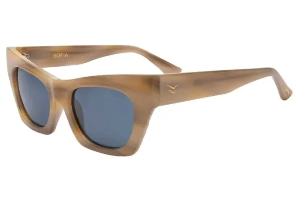 Sofia - Seashell / Navy Polarized