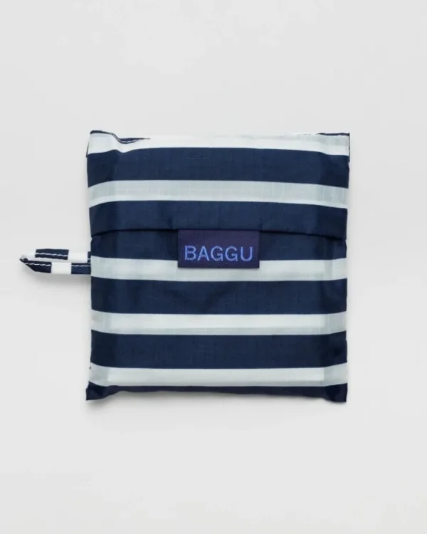 Standard Baggu - Navy Stripe