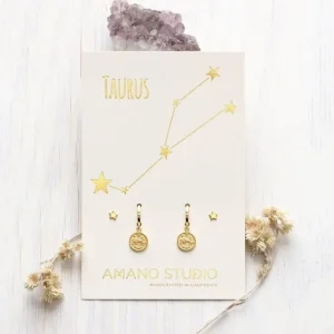 Zodiac Huggie Earrings