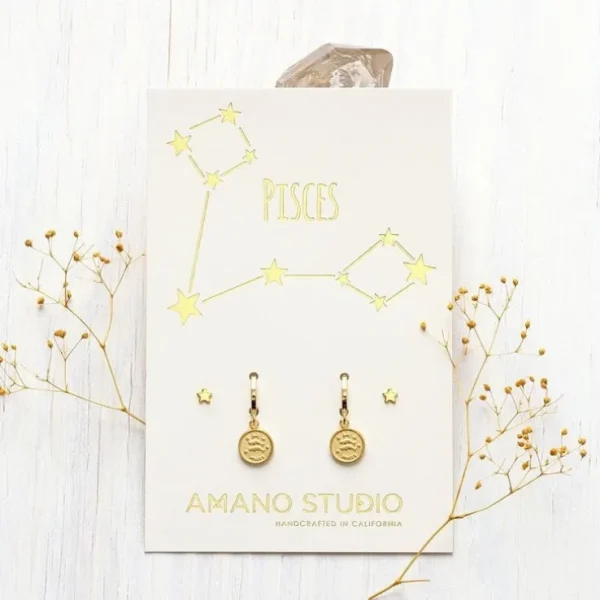 Zodiac Huggie Earrings