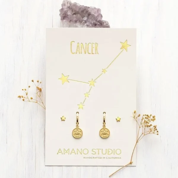 Zodiac Huggie Earrings