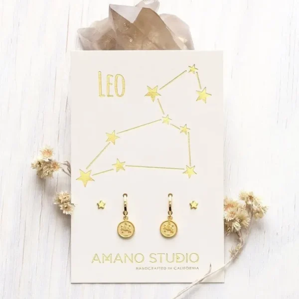 Zodiac Huggie Earrings