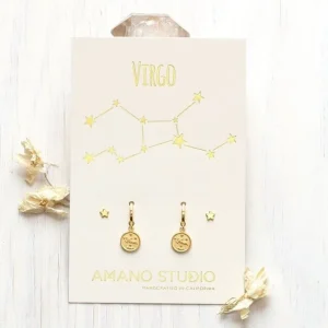 Zodiac Huggie Earrings