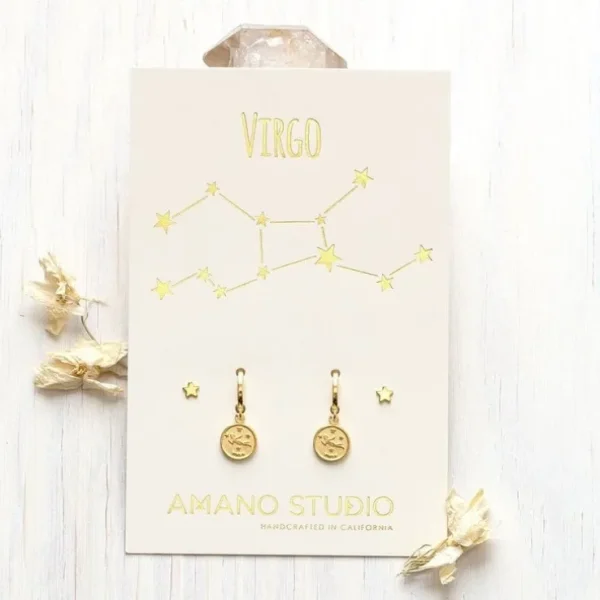 Zodiac Huggie Earrings