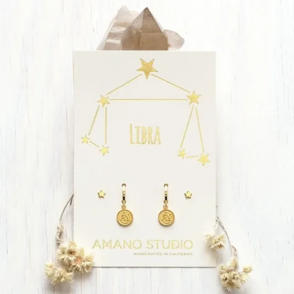 Zodiac Huggie Earrings