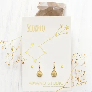 Zodiac Huggie Earrings